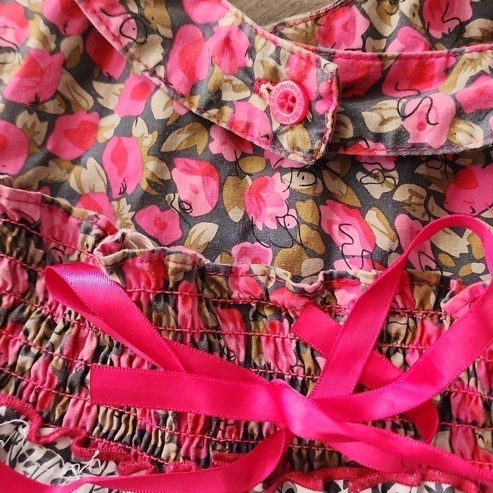 Blue Beri Boulevard Pink Foral   Halter Dress .Siz 3T - Picture 7 of 9